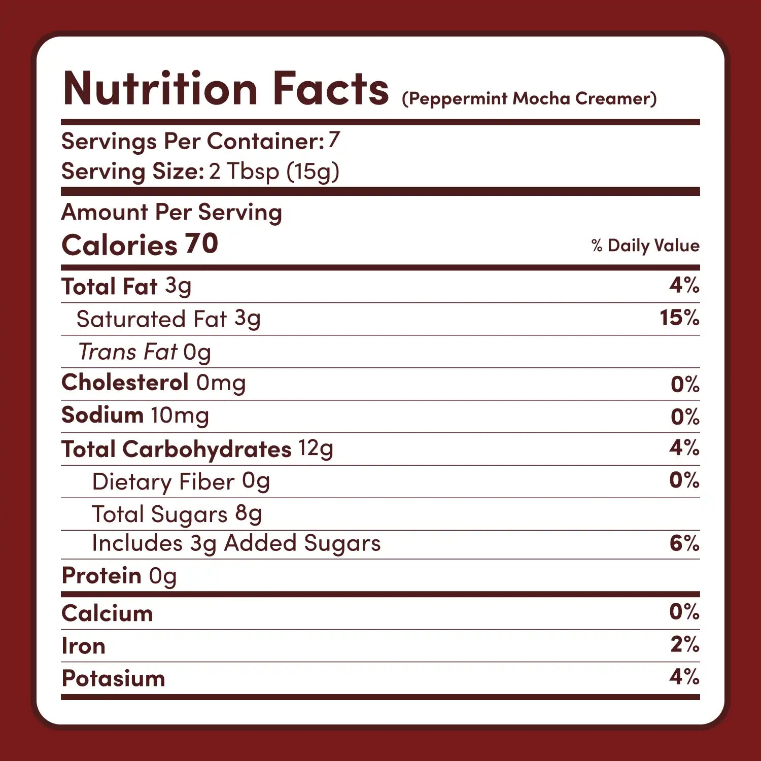 Peppermint Mocha Creamer Add-On (SPECIAL PRICING) Z1