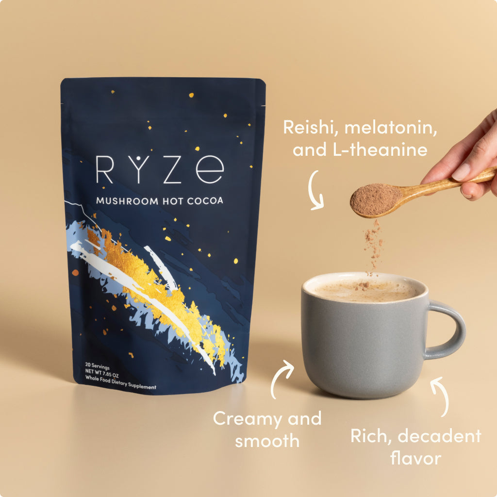 RYZE Nighttime Mushroom Cocoa Starter Bag J2