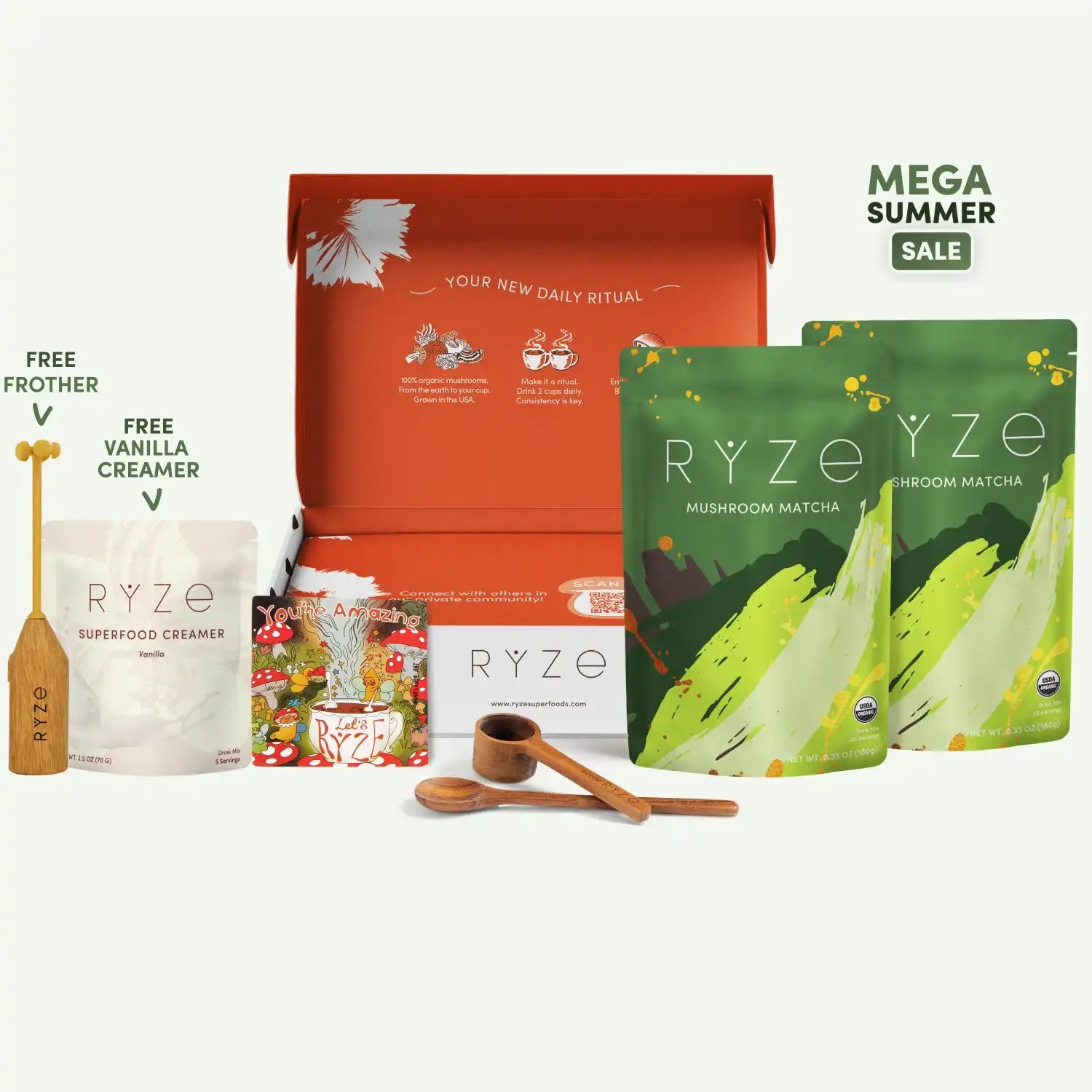 Mushroom Matcha Starter Kit (60 Servings) F7
