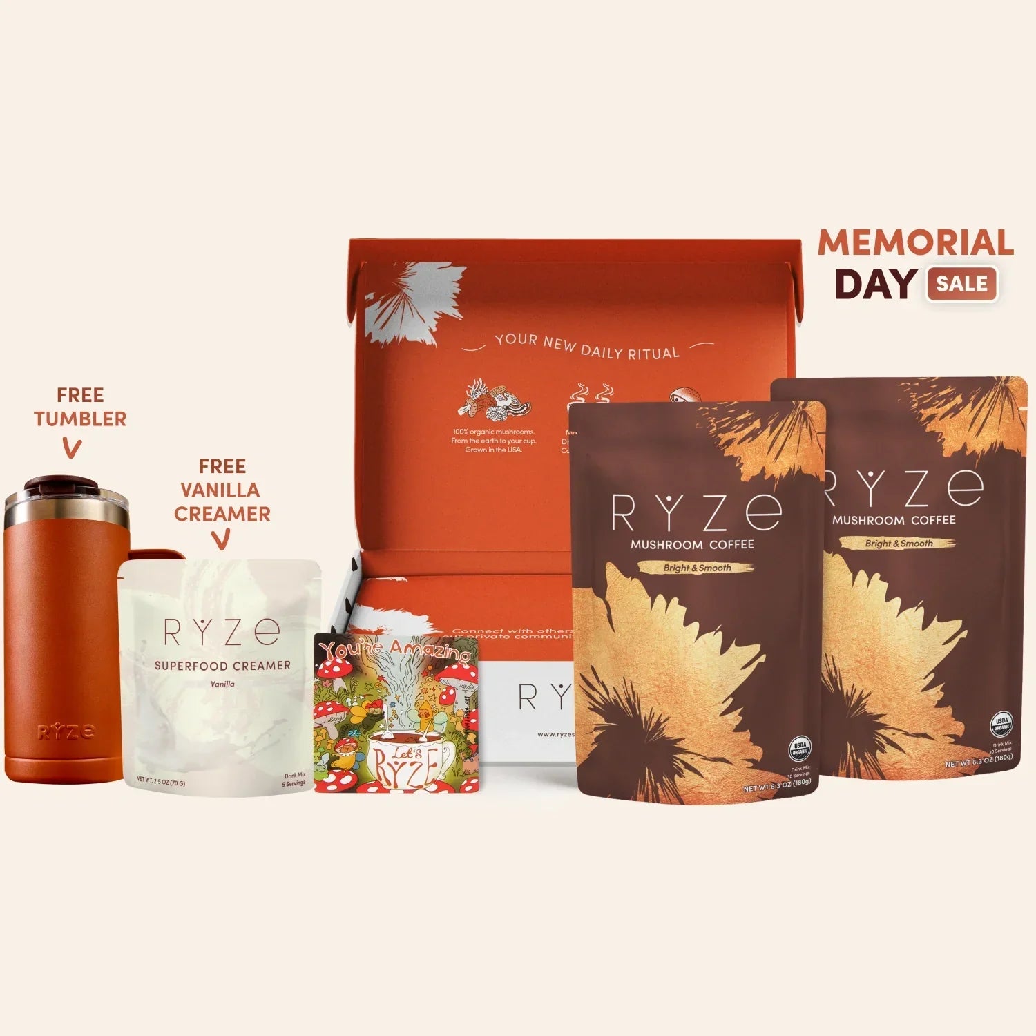 Mushroom Coffee Starter Kit 60 Serving X2