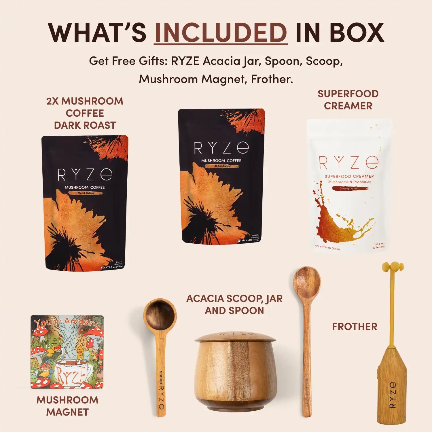 Mushroom Coffee Ritual Set L8