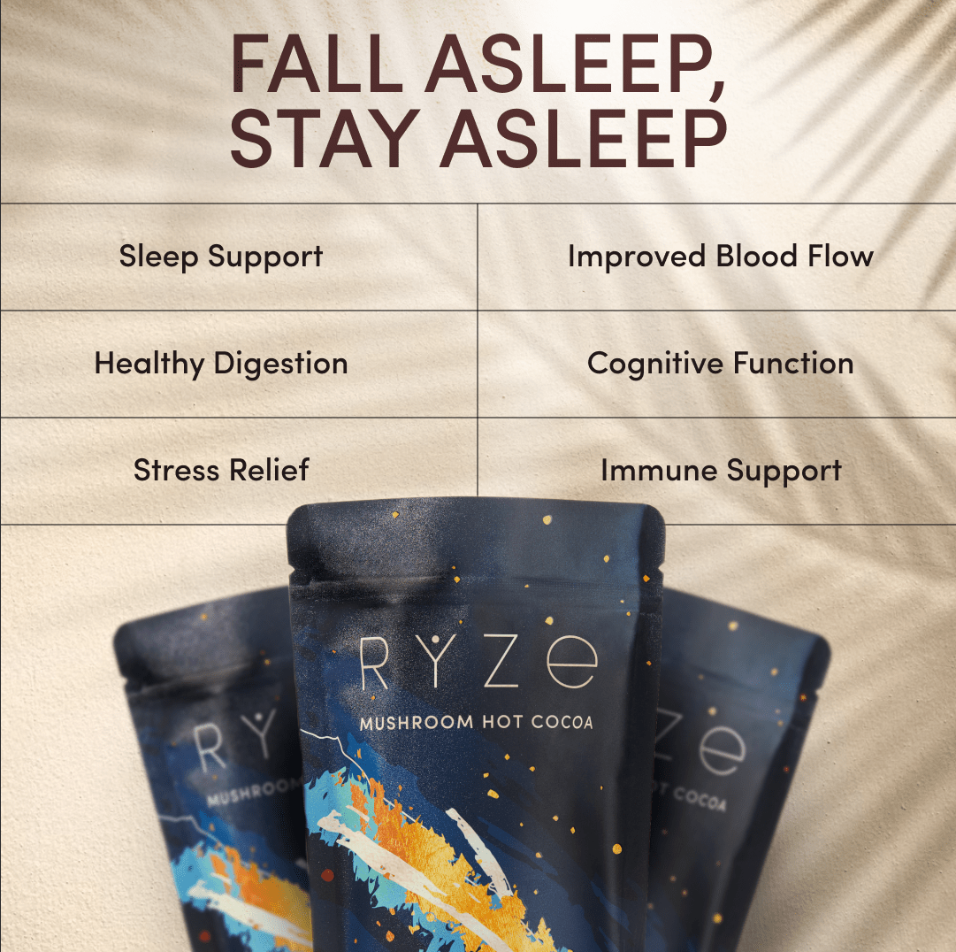 RYZE Hot Cocoa - with 6 Sleep Superfoods to Help Fall Asleep and Stay Asleep K0